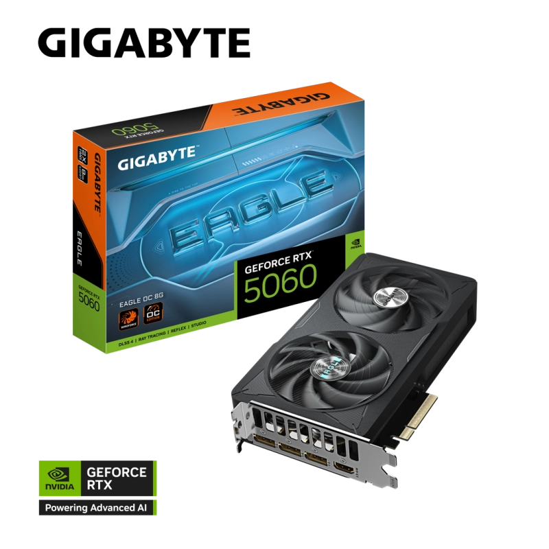 GIGABYTE GeForce RTX™ 5060 OC 8G (GV-N5060EAGLEOC-8GD)