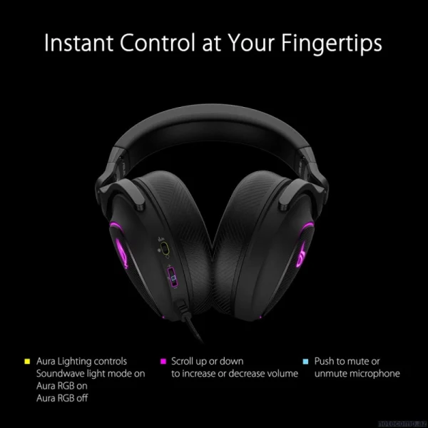 ASUS ROG DELTA S Gaming headset 90YH02K0-B2UA00 - Image 2