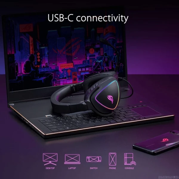 ASUS ROG DELTA S Gaming headset 90YH02K0-B2UA00 - Image 6