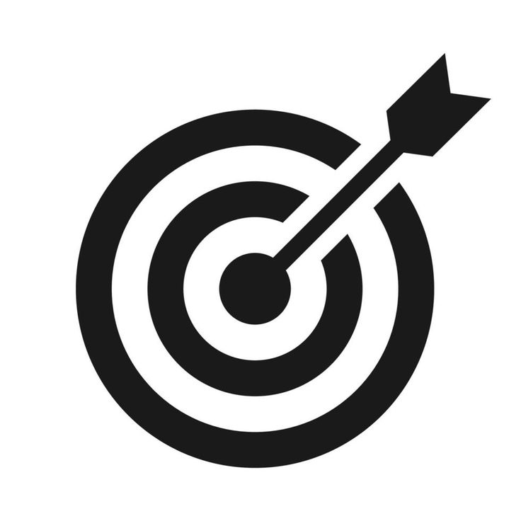 Download Bullseye icon_ Target with arrow vector illustration for free