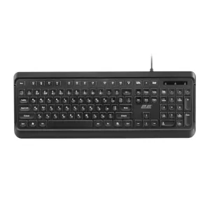 2E Keyboard KS120 White backlight USB Black (2E-KS120UB)