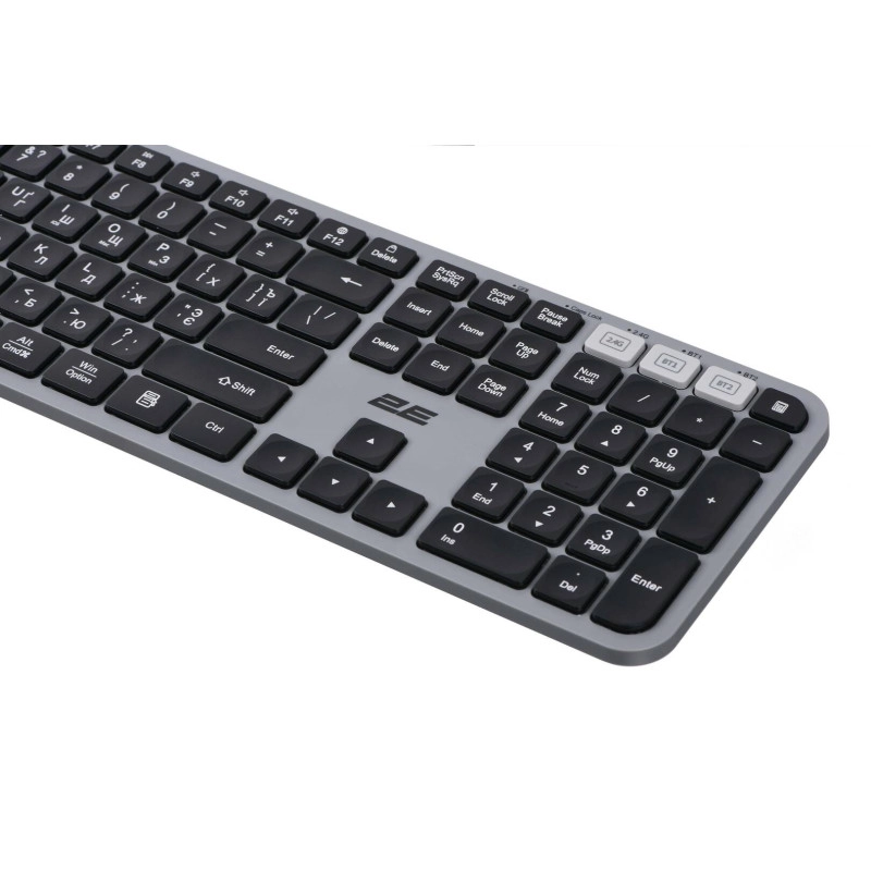 2E Keyboard KS240 WL BT Gray (2E-KS240WG) - Image 2
