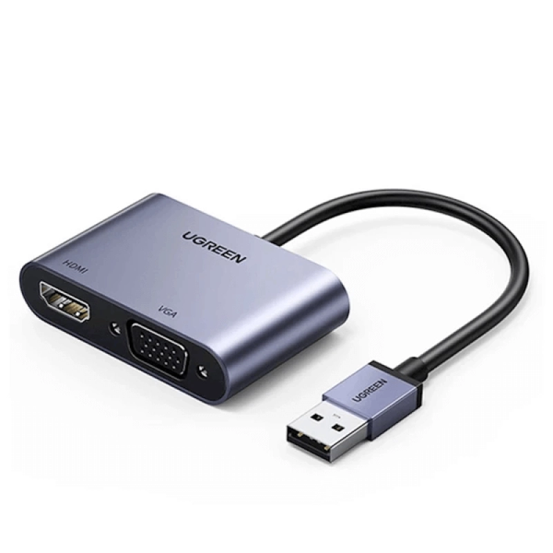 Konverter 20518 UGREEN USB 3.0 TO HDMI / VGA CONVERTER CM449