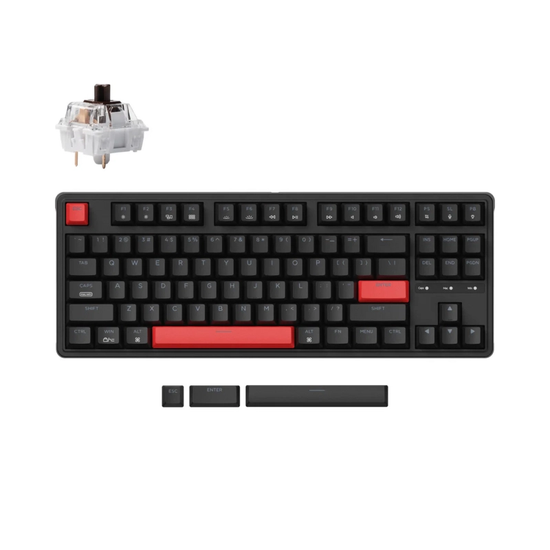 Keychron C3 Pro Mexaniki Oyun Klaviaturası, Brown Switch