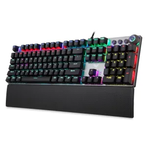 AULA F2058 Rainbow multimedia təkərli və bilək dayaqlı mexaniki gaming klaviatura.