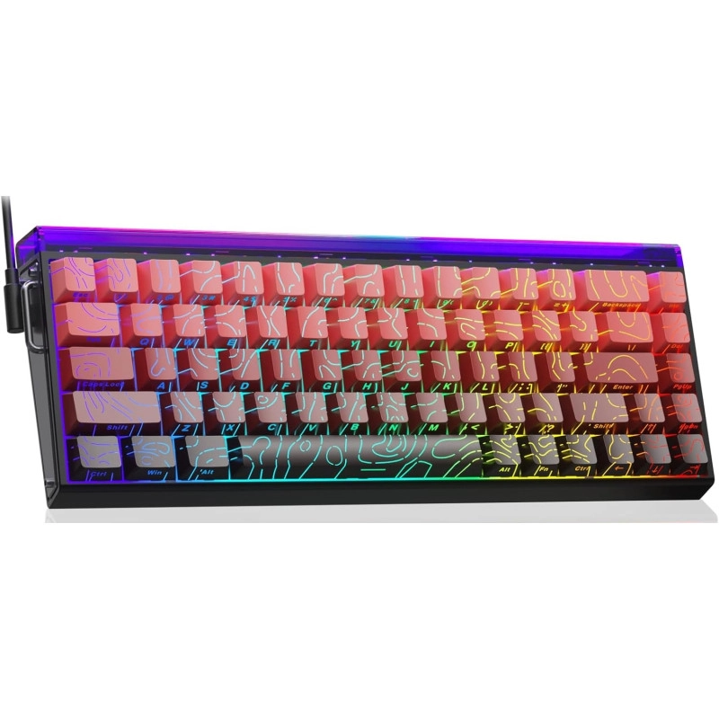 AULA Hero 68 HE Hall Effect maqnit açarlı gaming klaviatura RGB ilə.