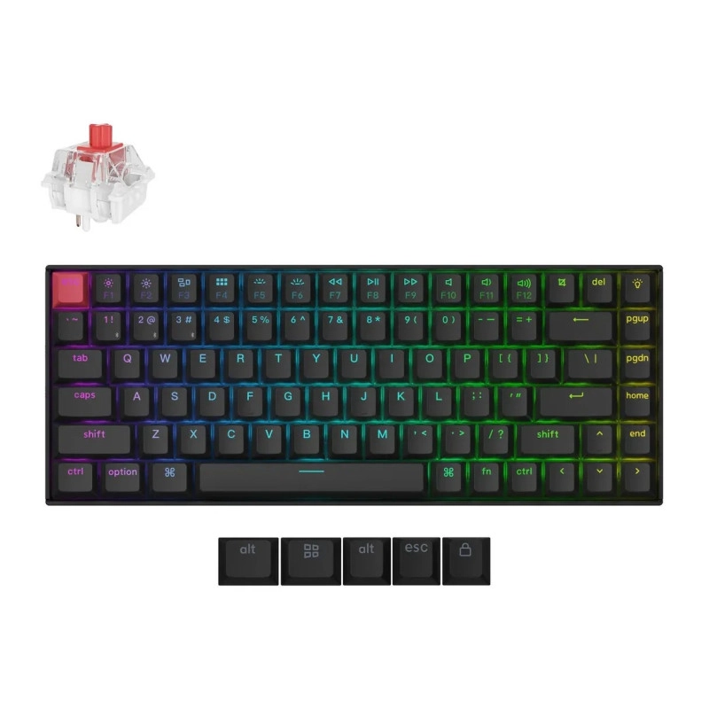 Keychron K2 Version 3 Swappable RGB Backlight Red Switch K2X-H1Z-AZ