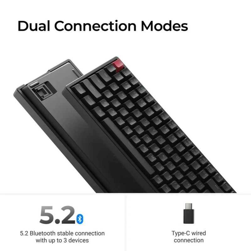 Keychron K2 Version 3 Swappable RGB Backlight Red Switch K2X-H1Z-AZ