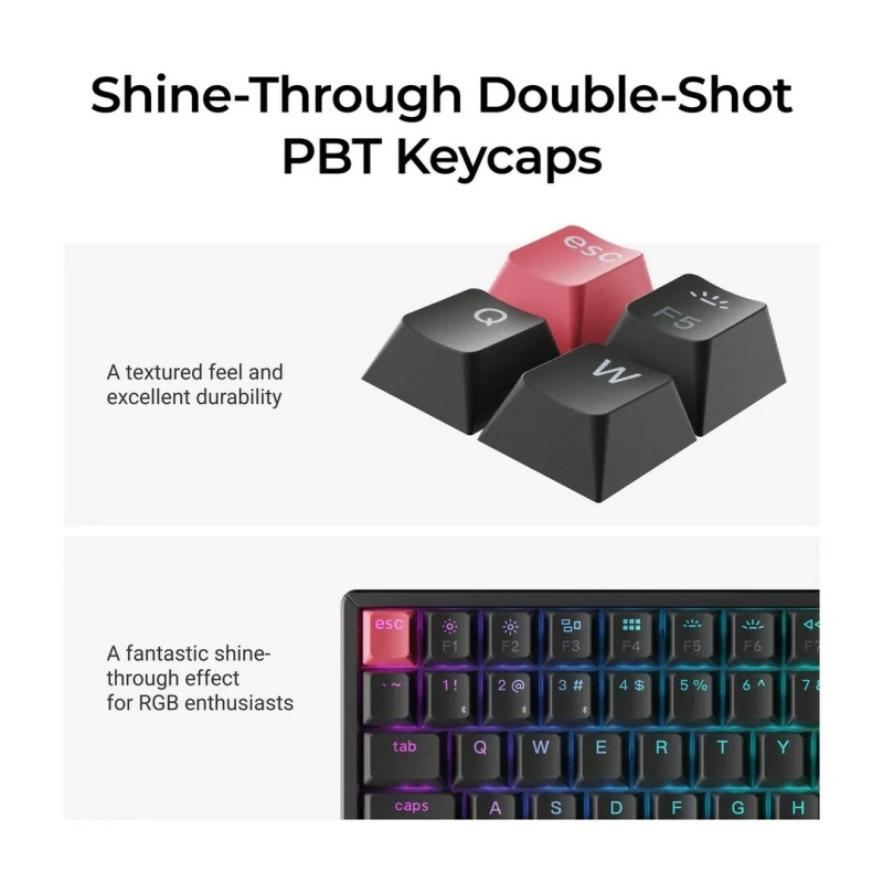 Keychron K2 Version 3 Swappable RGB Backlight Red Switch K2X-H1Z-AZ